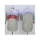 Mitchell And Ness Minnesota Twins Blank Grey Strip Throwback Stitched Baseball Jersey