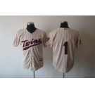 mlb jerseys minnesota twins #1 hudson cream