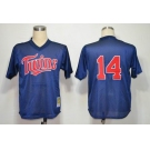 mlb jerseys minnesota twins #14 kent hrbek blue[1991]