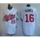 mlb jerseys minnesota twins #16 kubel white