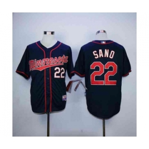 mlb jerseys minnesota twins #22 sano blue[sano]