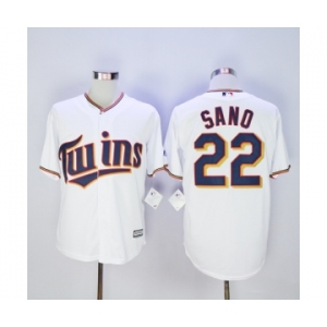 mlb jerseys minnesota twins #22 sano white[sano]