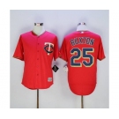 mlb jerseys minnesota twins #25 byron buxton red