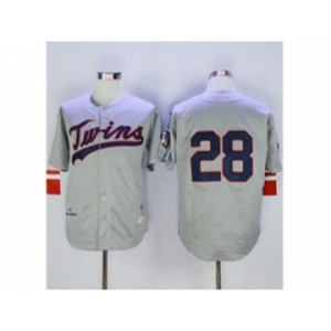 mlb jerseys minnesota twins #28 blvleven grey(m&n 1969)