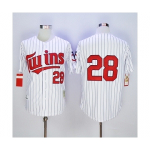 mlb jerseys minnesota twins #28 blvleven white(black strip)[1991 m&n]