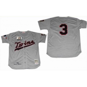 mlb jerseys minnesota twins #3 killebrew m&n grey