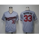 mlb jerseys minnesota twins #33 morneau grey[2011 minnesota]