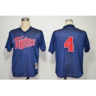 mlb jerseys minnesota twins #4 paul molitor blue[1996]