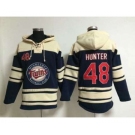 mlb jerseys minnesota twins #48 hunter blue[hunter][pullover hooded sweatshirt]