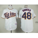 mlb jerseys minnesota twins #48 hunter white[hunter]