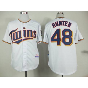 mlb jerseys minnesota twins #48 hunter white[hunter]