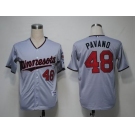 mlb jerseys minnesota twins #48 pavano grey[2011 minnesota]