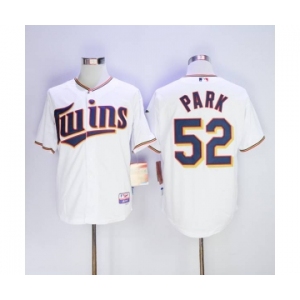 mlb jerseys minnesota twins #52 park white