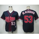 mlb jerseys minnesota twins #53 blackburn dk blue