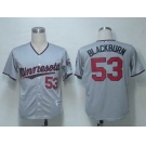 mlb jerseys minnesota twins #53 blackburn grey