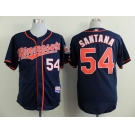 mlb jerseys minnesota twins #54 santana blue