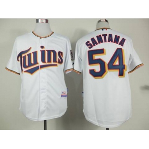 mlb jerseys minnesota twins #54 santana white