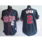 mlb minnesota twins #2 span blue 2010