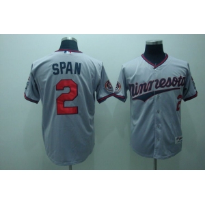 mlb minnesota twins #2 span grey (50th)