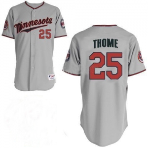 mlb minnesota twins #25 thome  grey 2010