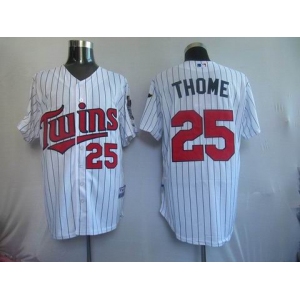 mlb minnesota twins #25 thome white (blue strip) 2010