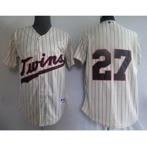 mlb minnesota twins #27 cream