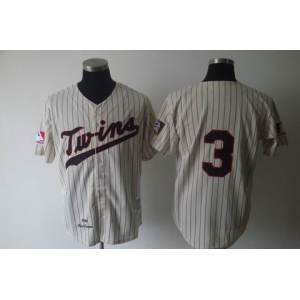 mlb minnesota twins #3 killebrew m&n cream(black strip)