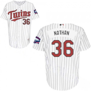 mlb minnesota twins #36 nathan white (blue strip) 2010