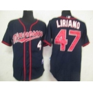 mlb minnesota twins #47 liriano blue[2011 minnesota]