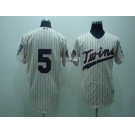 mlb minnesota twins #5 cuddyer cream(50th)