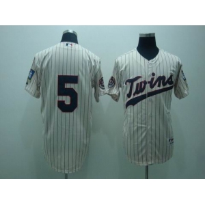 mlb minnesota twins #5 cuddyer cream(50th)