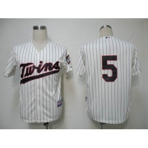 mlb minnesota twins #5 cuddyer cream(blue strip)