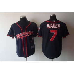 mlb minnesota twins #7 mauer blue[2011]
