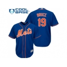 Men New York Mets #19 Jay Bruce Blue New Cool Base Stitched MLB Jersey