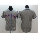 Men New York Mets Blank Majestic Grey Flexbase Authentic Collection Jersey