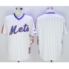 Men New York Mets Blank Majestic White Cool Base Cooperstown Collection Player Jersey