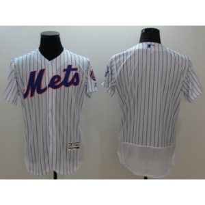 Men New York Mets Majestic Blank White Flexbase Authentic Collection Team Jersey