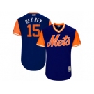 Men's 2017 Little League World Series Mets #15 Matt Reynolds Rey Rey Royal Jersey