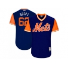 Men's 2017 Little League World Series Mets #62 Erik Goeddel Goopy Royal Jersey