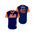 Men's 2017 Little League World Series Mets AJ Ramos #40 Junior Royal Jersey