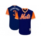 Men's 2017 Little League World Series Mets Curtis Granderson #3 Grandyman Royal Jersey