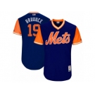 Men's 2017 Little League World Series Mets Jay Bruce #19 Bruuuce Royal Jersey