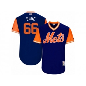 Men's 2017 Little League World Series Mets Josh Edgin #66 Edge Royal Jersey