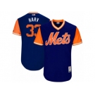 Men's 2017 Little League World Series Mets Matt Harvey #33 Harv Royal Jersey