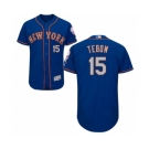 Men's Majestic New York Mets #15 Tim Tebow Royal Gray Flexbase Authentic Collection MLB Jersey