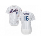 Men's Majestic New York Mets #16 Dwight Gooden White Flexbase Authentic Collection MLB Jersey