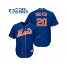 Men's Majestic New York Mets #20 Neil Walker Authentic Royal Blue Alternate Home Cool Base MLB Jersey