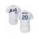 Men's Majestic New York Mets #20 Neil Walker White Flexbase Authentic Collection MLB Jersey