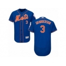 Men's Majestic New York Mets #3 Curtis Granderson Royal Blue Flexbase Authentic Collection MLB Jersey