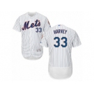 Men's Majestic New York Mets #33 Matt Harvey White Flexbase Authentic Collection MLB Jersey